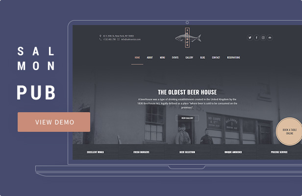 Salmon — Pub WordPress Theme