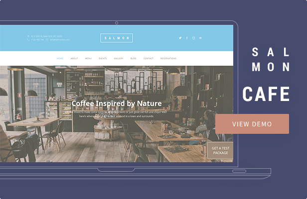 Salmon — Cafe WordPress Theme