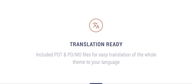 Translation ready: Included POT & PO/MO files for easy translation of the whole theme to your language